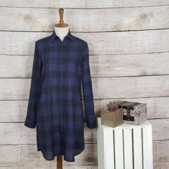 BB Dakota Checkered Purple Keenan Dress XS‎ - Picture 1 of 4